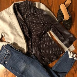 Covington Essentials Polka Dot Button Down